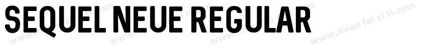 Sequel Neue Regular字体转换